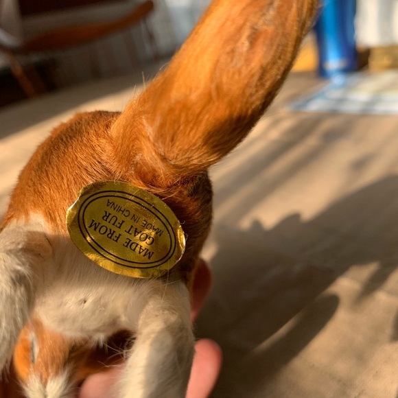 Vintage Kangaroo & Joey Goat Fur 8" - Picture 4 of 4